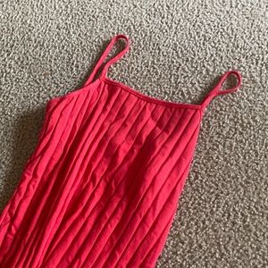 Red dress, summer, spring